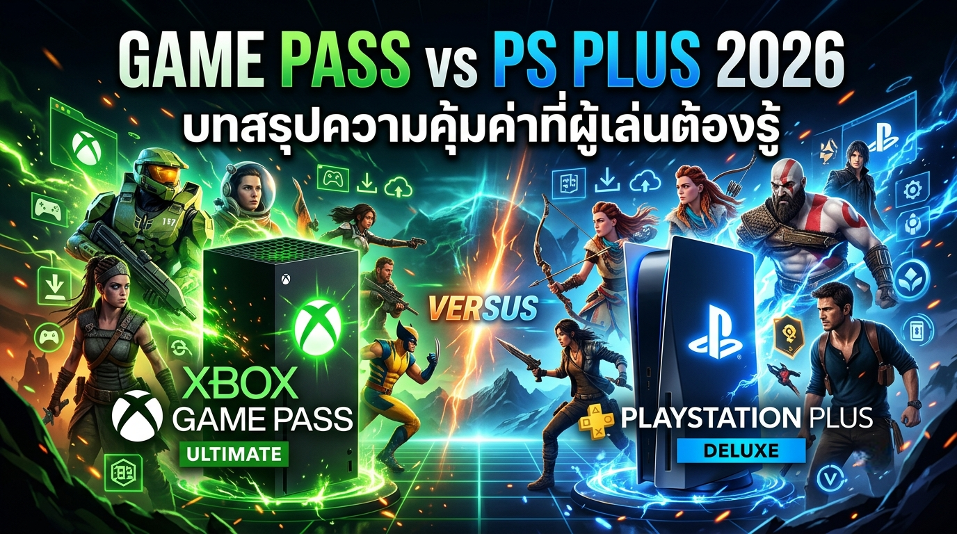 Game Pass vs PS Plus 2026 บทสรุปความคุ้มค่าที่ผู้เล่นต้องรู้