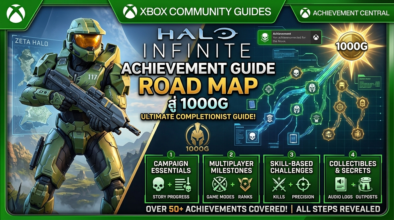 Halo Infinite Achievement Guide Road Map สู่ 1000G