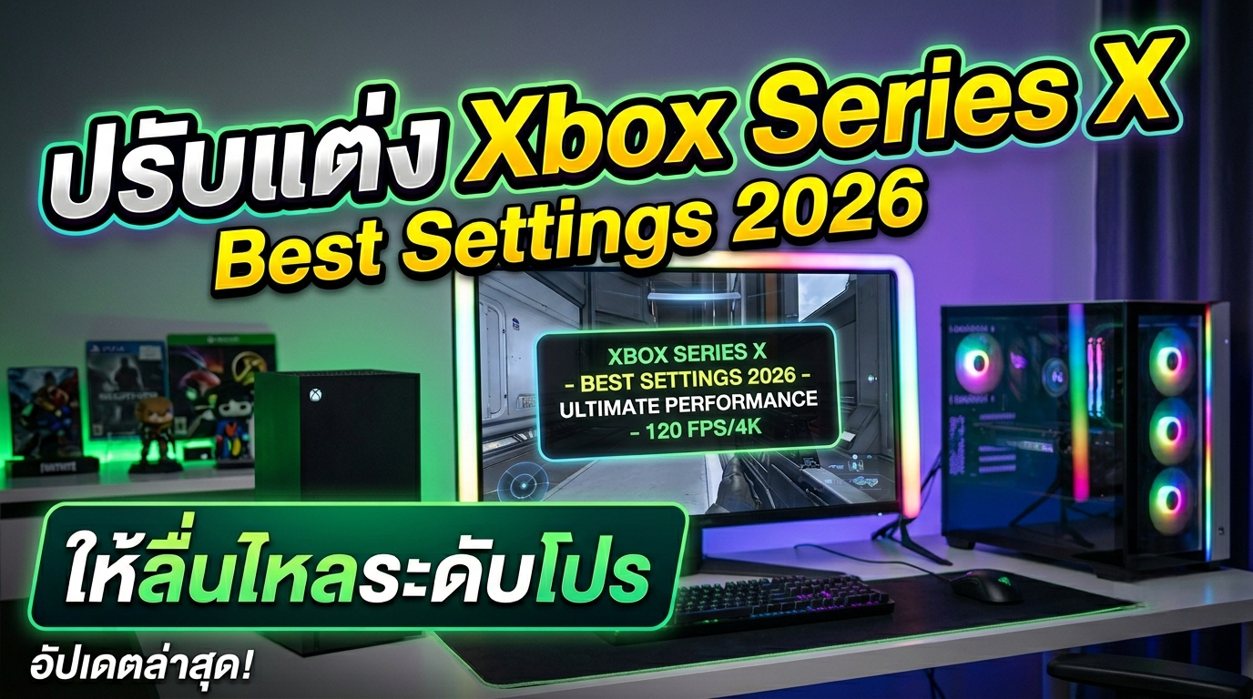 ปรับแต่ง Xbox Series X Best Settings 2026 ให้ลื่นไหลระดับโปร